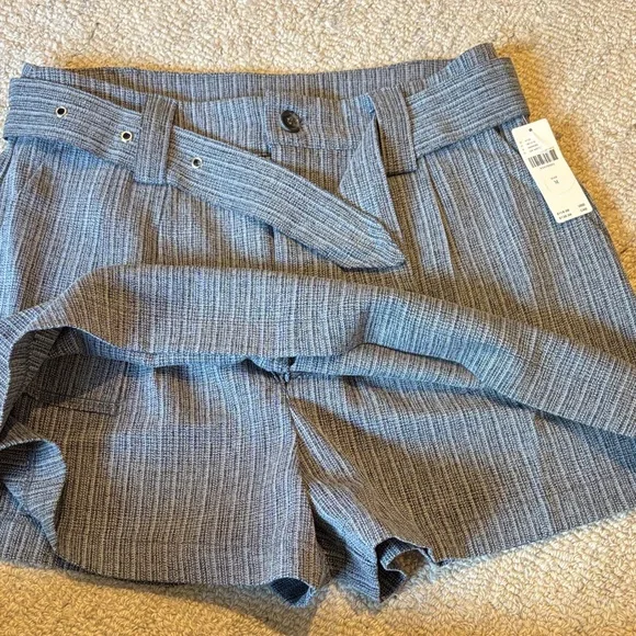 Anthropologie Gray Striped Women's Skort - Picture 4 of 6